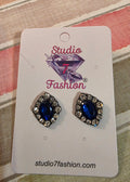 Bold Cobalt Earrings