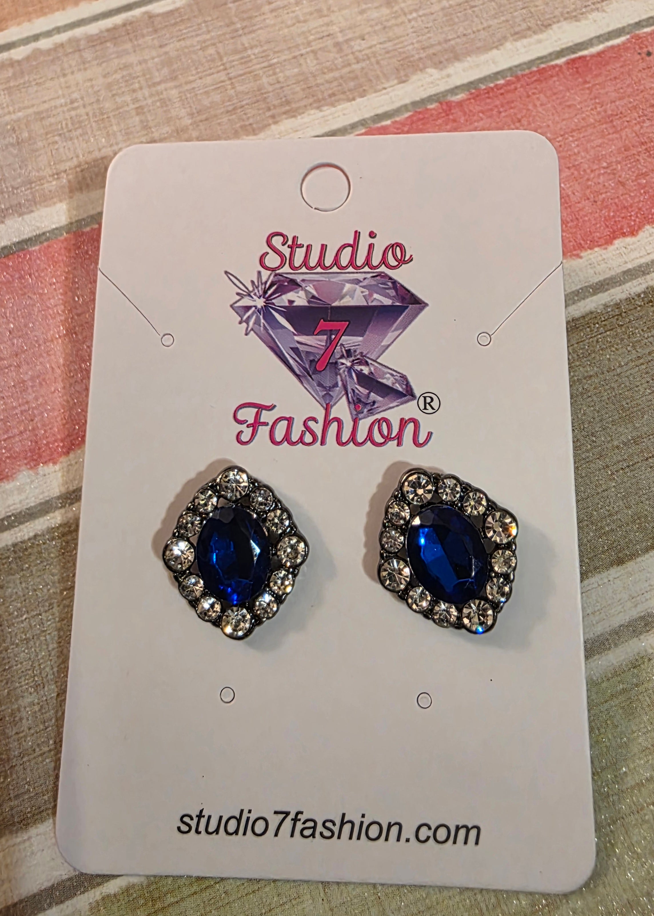 Bold Cobalt Earrings