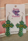 Green Cross Heritage Earrings
