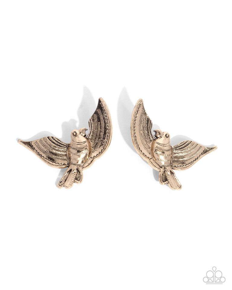 Bird of Play post earrings