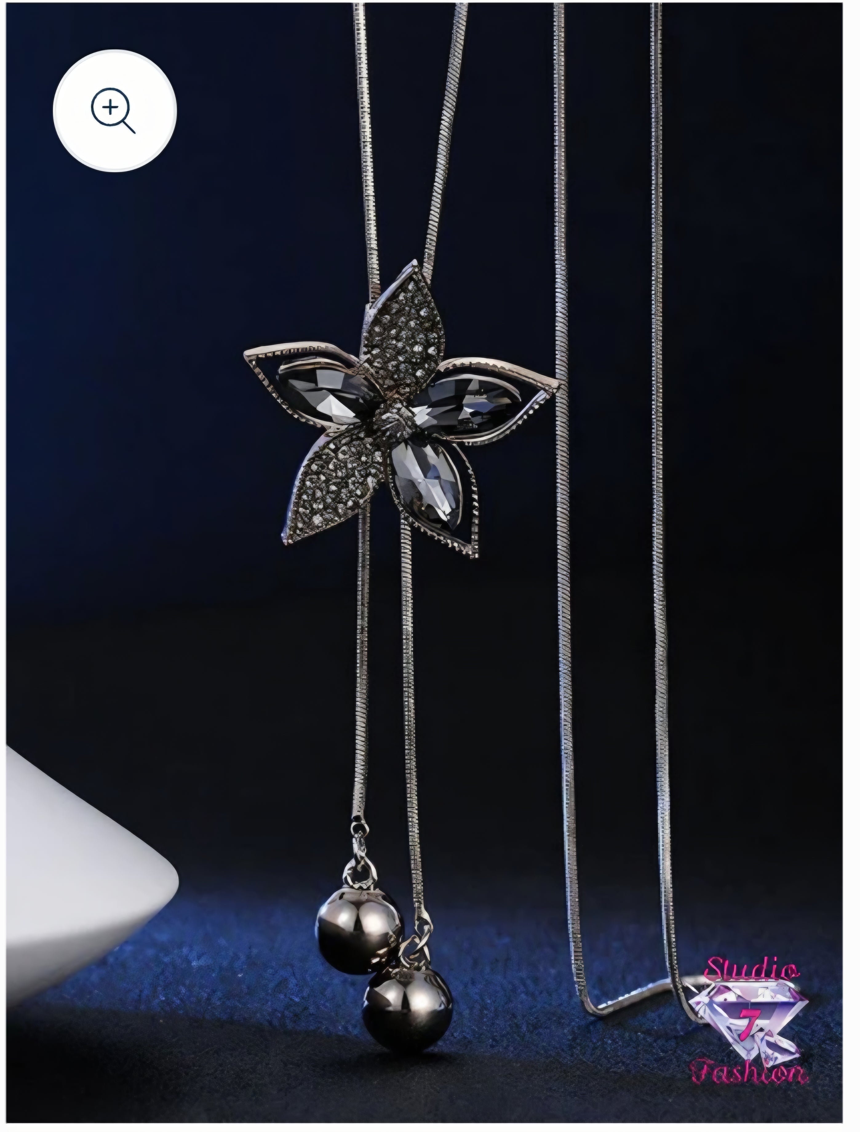 5 Point Floral Star Necklace