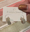 Small pearl hoops
