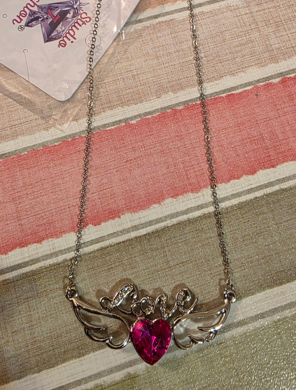 Pink Heart Angel wing/love