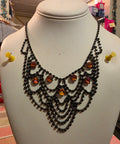 Fabulous Ebony Rhinestone and Irredicent/purple